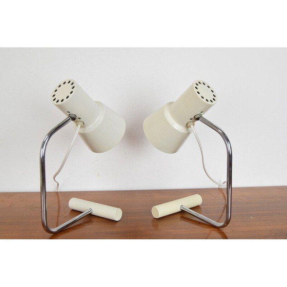 Image 1 of Pair of vintage table lamps by Josef Hurka for Napako, Czechoslovakia 1970s