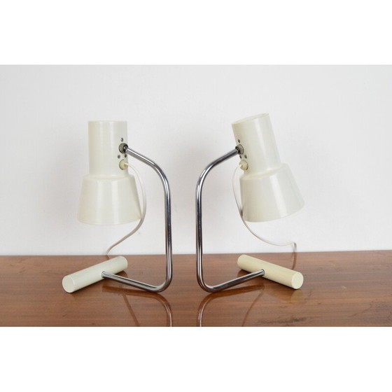 Image 1 of Pair of vintage table lamps by Josef Hurka for Napako, Czechoslovakia 1970s