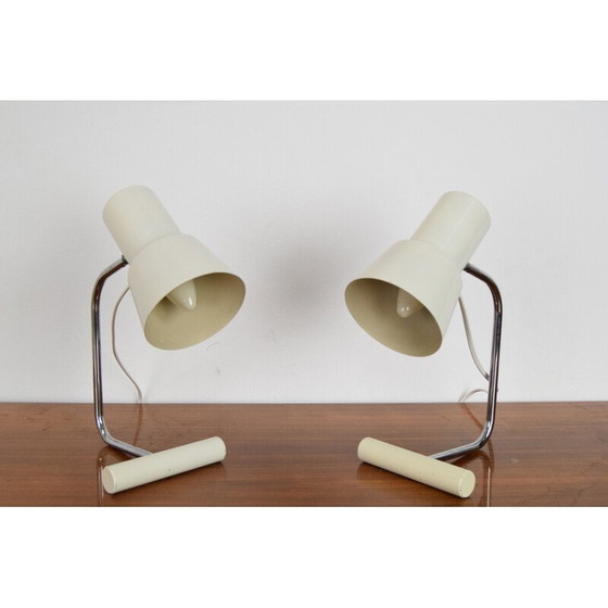 Image 1 of Pair of vintage table lamps by Josef Hurka for Napako, Czechoslovakia 1970s