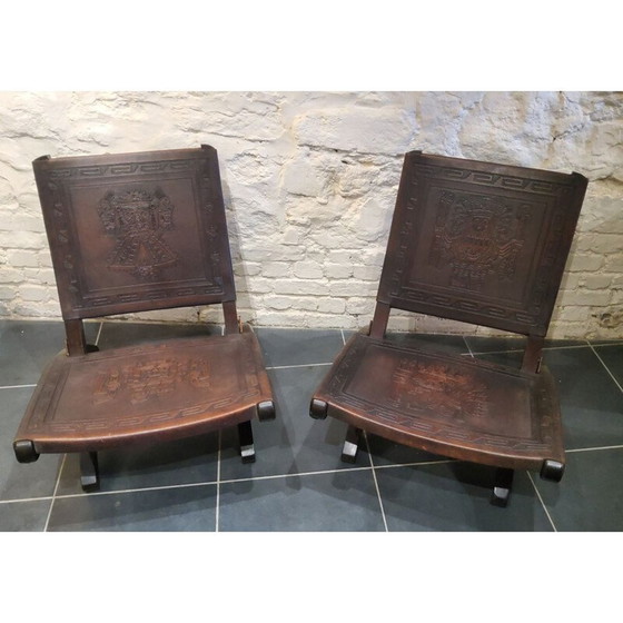Image 1 of Pair of vintage armchairs by Angel Pazmino 1960s