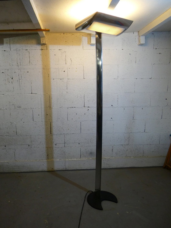 Image 1 of Modernist Polished Aluminium Floor Lamp