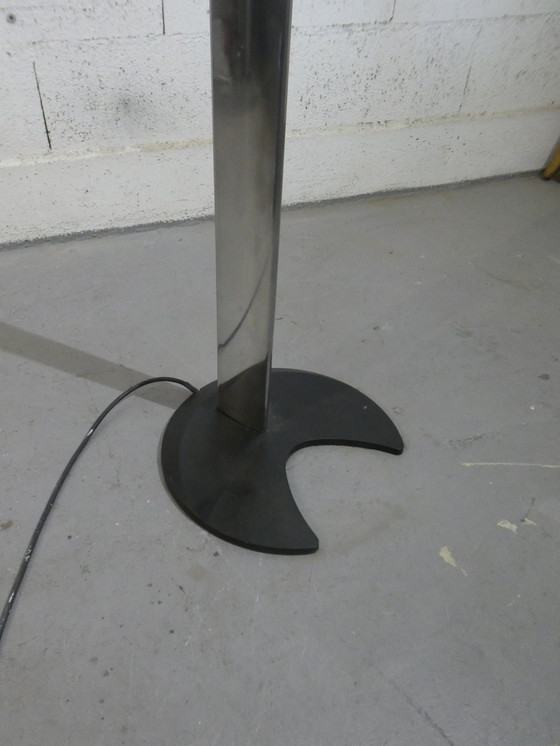 Image 1 of Modernist Polished Aluminium Floor Lamp