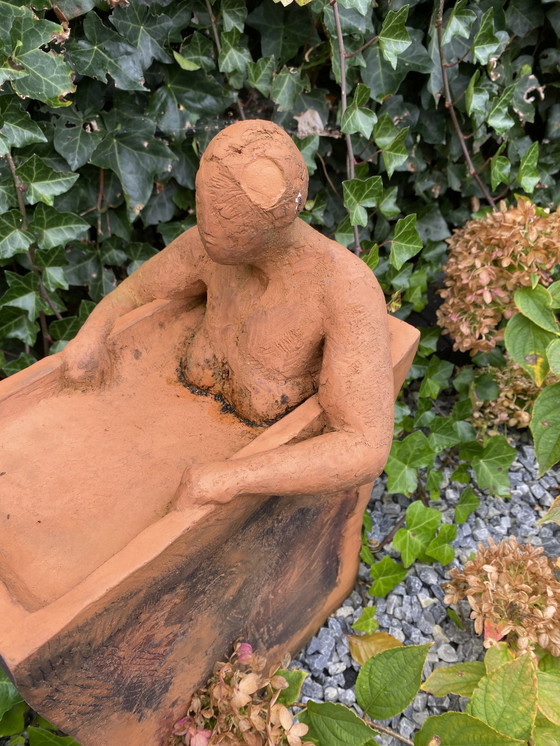 Image 1 of Katharina Ortleb Female In Bath Ceramic Statue