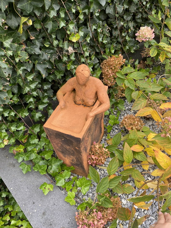 Image 1 of Katharina Ortleb Female In Bath Ceramic Statue