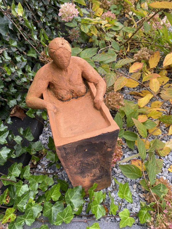 Image 1 of Katharina Ortleb Female In Bath Ceramic Statue