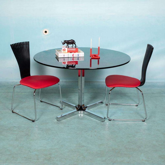 Image 1 of Round spage age Italian design dining table, Theme Rinaldi