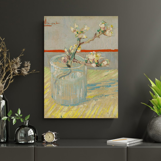 Image 1 of Vincent van Gogh - Blossoming almond branch in a glass