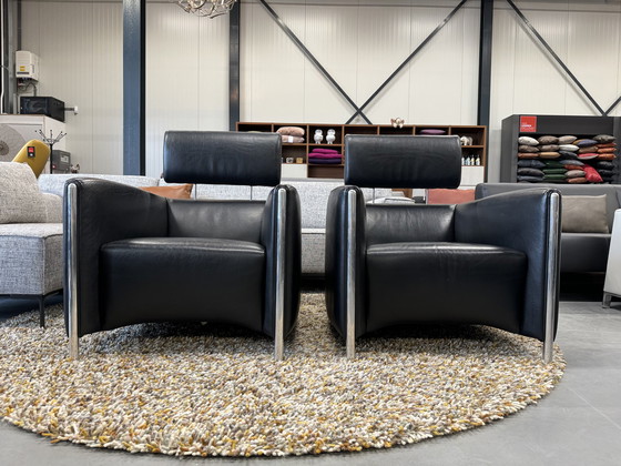 Image 1 of 2 Leolux Goncharov Armchairs black leather