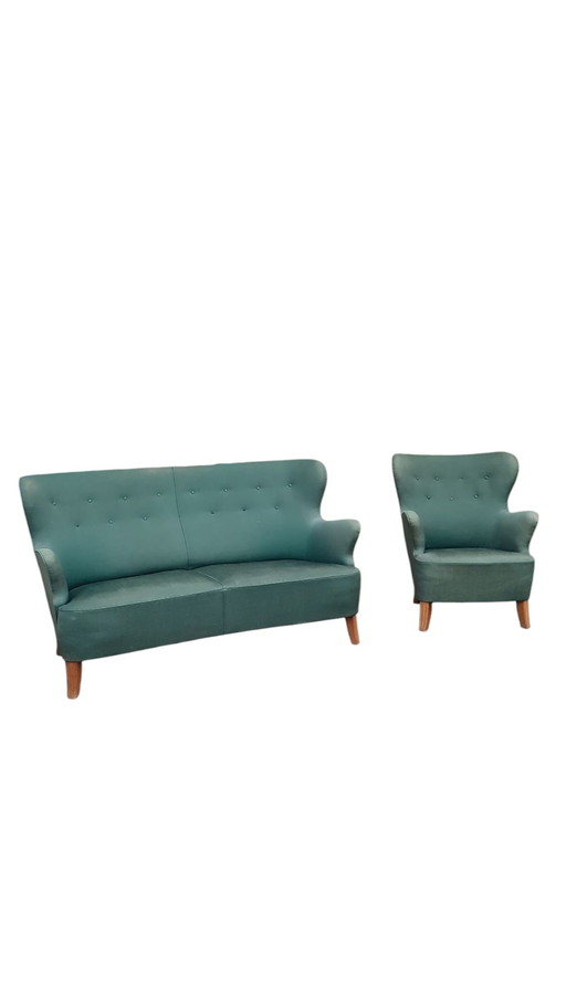 Artifort Sofa and Armchair by Theo Ruth - 1950s