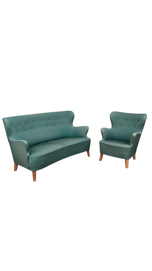 Artifort Sofa and Armchair by Theo Ruth - 1950s