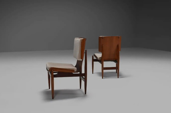 Image 1 of 2x Barovero Turino Mohair and Plywood Chairs