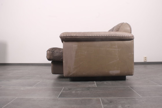 Image 1 of De Sede DS101 lounge chair in grey leather