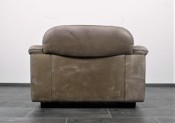 Image 1 of De Sede DS101 lounge chair in grey leather