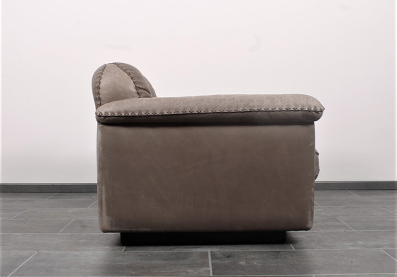 Image 1 of De Sede DS101 lounge chair in grey leather