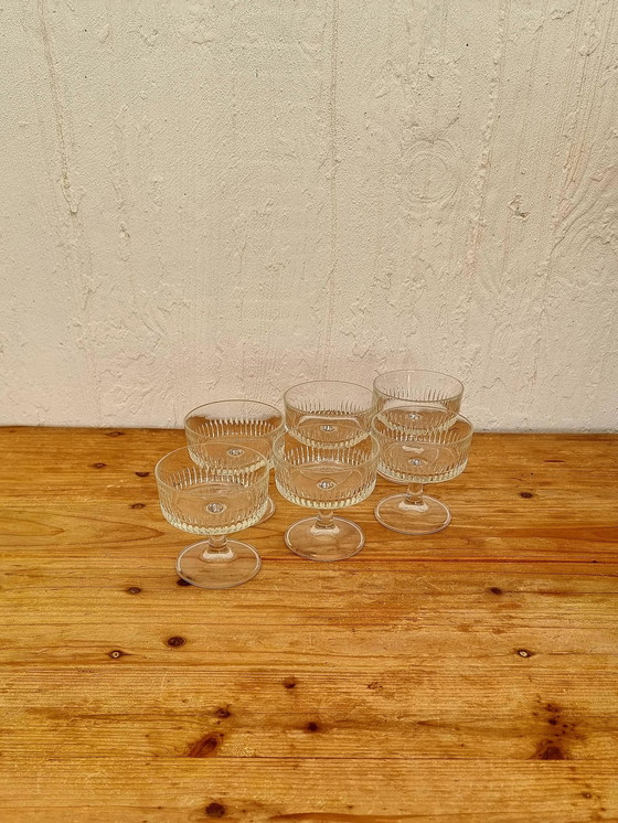 Image 1 of Set Of 6 Vintage Champagne Cups