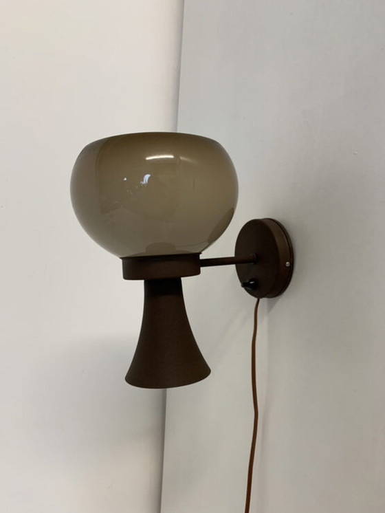 Image 1 of Lampe murale champignon design Mid-Century par Herda -1970's