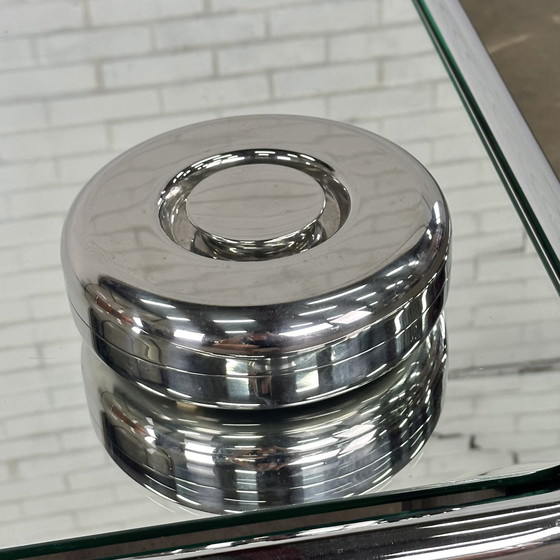 Image 1 of Chrome table decoration storage box