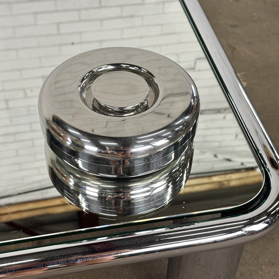 Image 1 of Chrome table decoration storage box