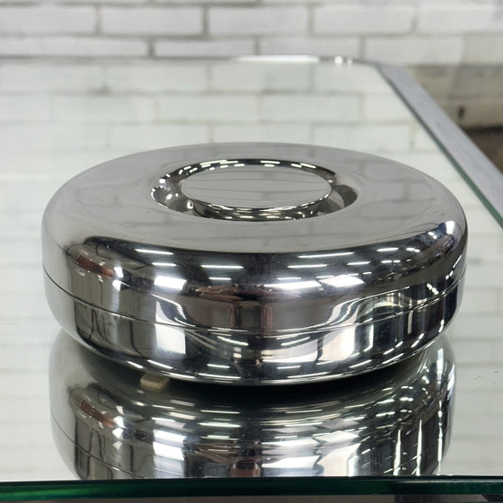 Image 1 of Chrome table decoration storage box