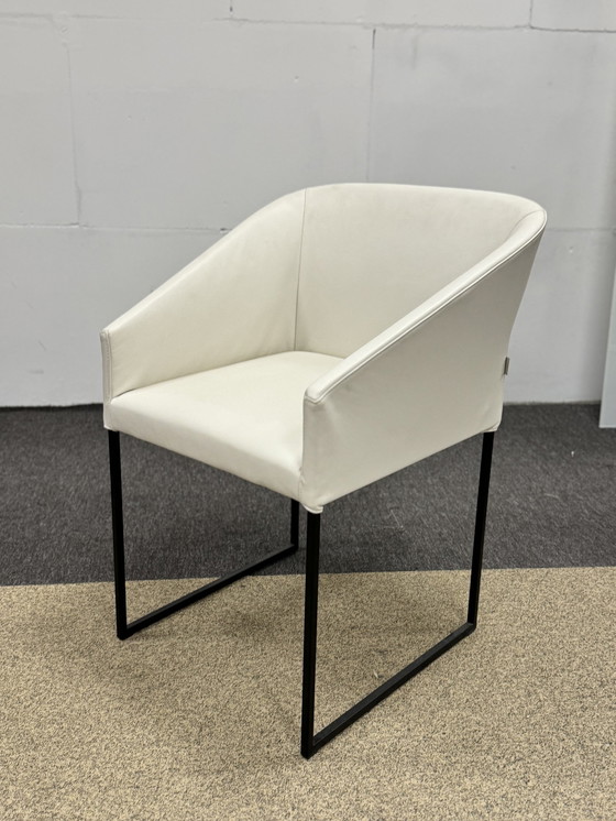 Image 1 of Show model Gelderland Dining chairs white leather