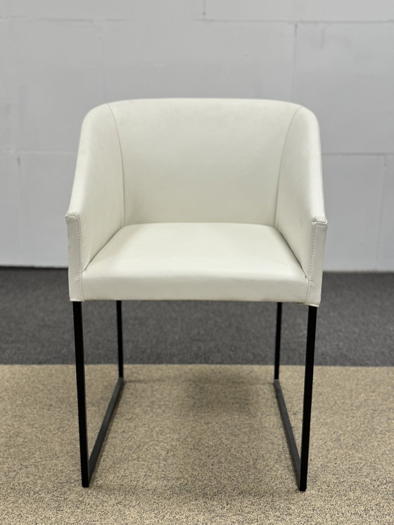 Image 1 of Show model Gelderland Dining chairs white leather