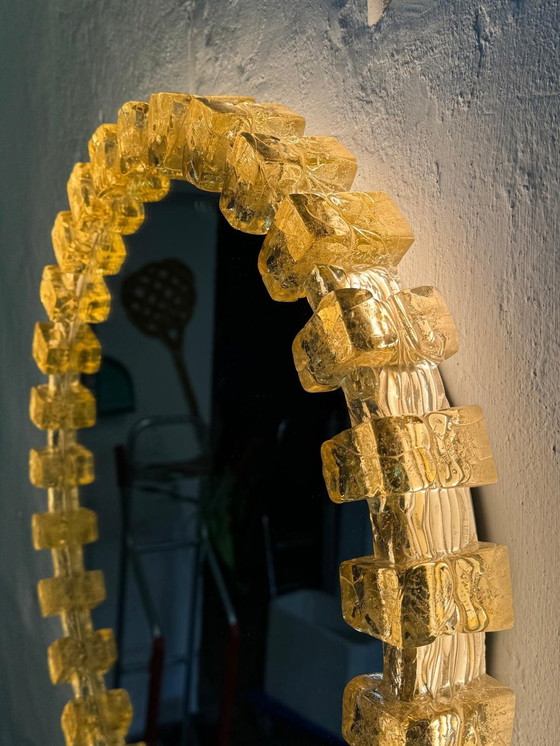 Image 1 of Specchio vintage in lucite con retroilluminazione Hillebrand, anni '70 circa