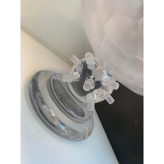 Image 1 of Italian Sand Crystal Handmade Cut Vase