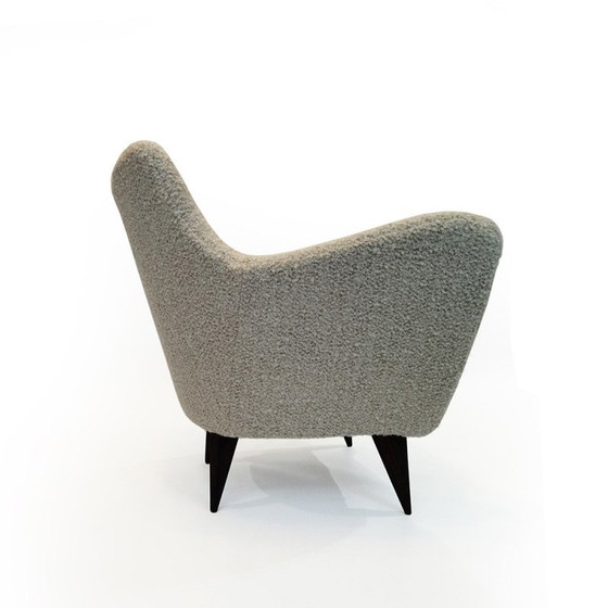 Image 1 of Pair of vintage Perla armchairs by Giulia Veronesi for I.S.A Bergamo, Italy 1950s