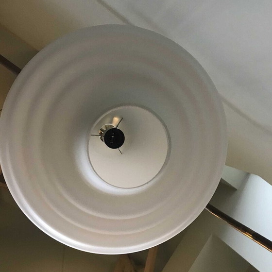 Image 1 of Vintage Opaline Hanging lamp Toupie 1950s