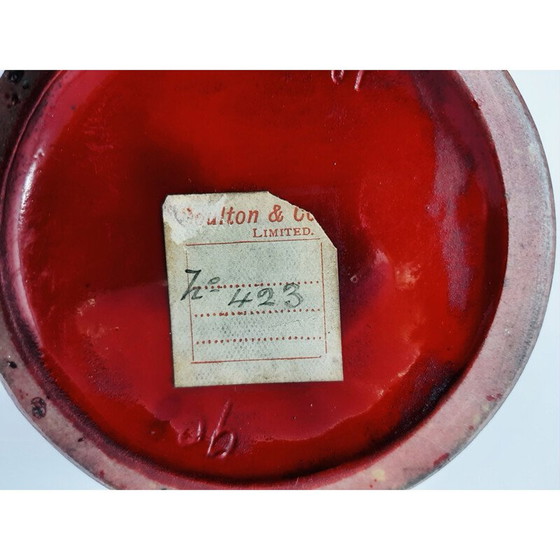 Image 1 of Jarrón Art Nouveau antiguo pintado por W. G. Hodkinson de Doulton and Co., 1902