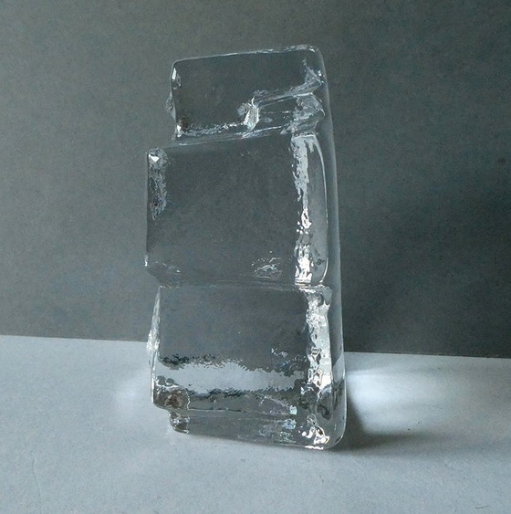 Image 1 of Solid glass sculpture, design Erik Höglund for Boda, Sweden 1960s or 1970s