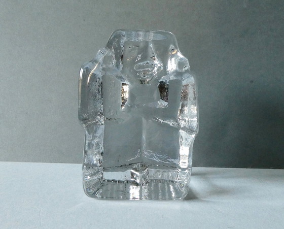 Image 1 of Solid glass sculpture, design Erik Höglund for Boda, Sweden 1960s or 1970s