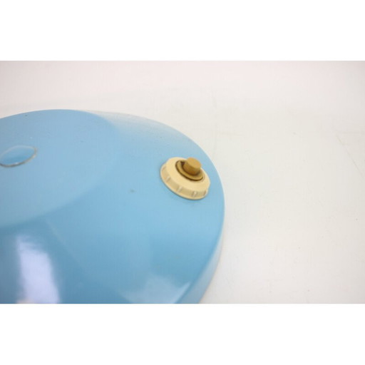 Vintage glass and metal table lamp for Lidokov, Czechoslovakia 1960