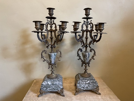 Set of Candlesticks French