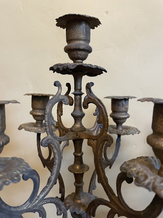 Image 1 of Set of Candlesticks French