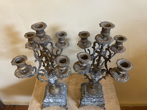 Set of Candlesticks French