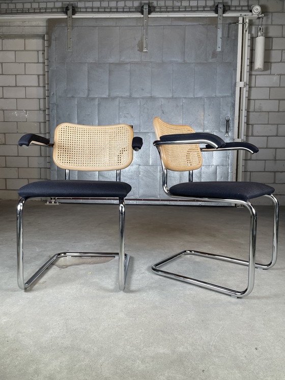 Image 1 of 2x Knoll Cesca chaise de Marcel Breuer