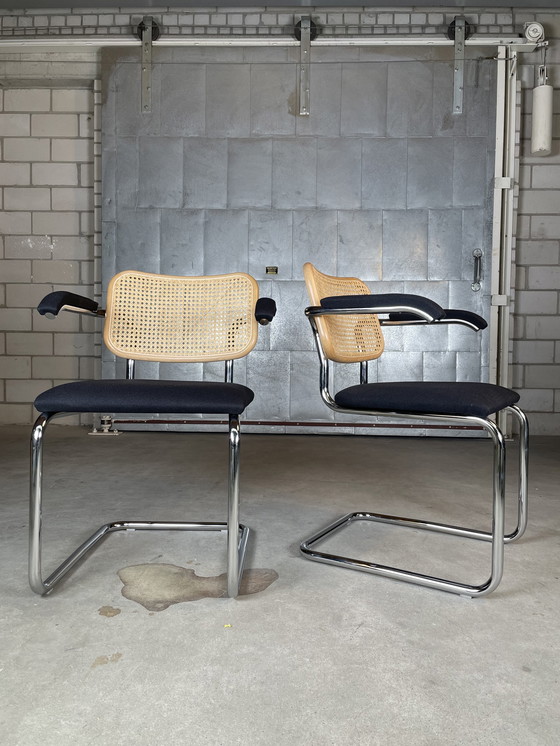 Image 1 of 2x Knoll Cesca chaise de Marcel Breuer