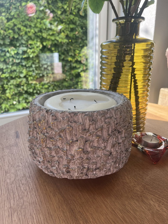 Image 1 of Richmond Pot / Flower Pot / Candle Gold Grey