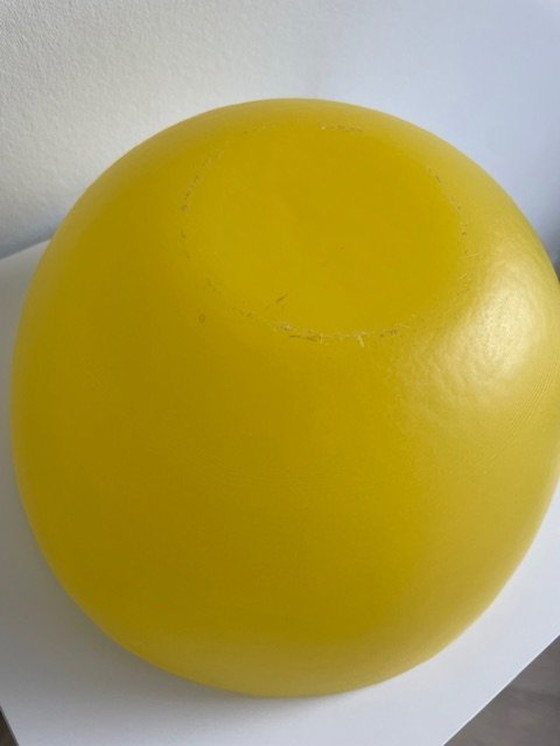 Image 1 of Bowl Executed In Yellow Frosted Glass