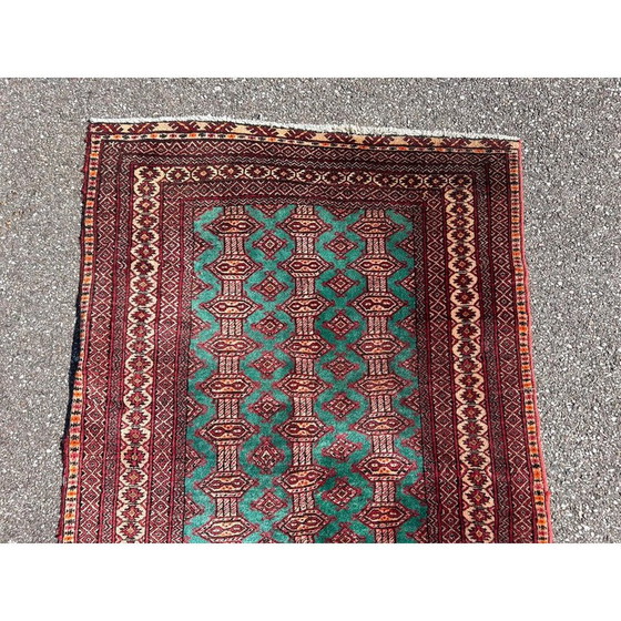 Image 1 of Vintage hand-knotted Persian wool and silk rug, 1970