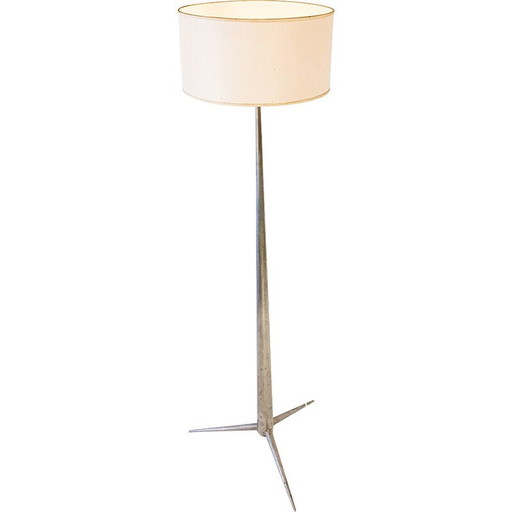 Mid-century metal floor lamp by Emiel Veranneman, Belgium 1958