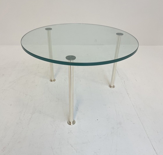 Image 1 of Set of Glass Side Tables (2) Hollywood Style, 1970'S