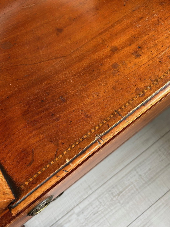 Image 1 of Antique Dressing Table With Multiple Drawers And 3 Mirrors