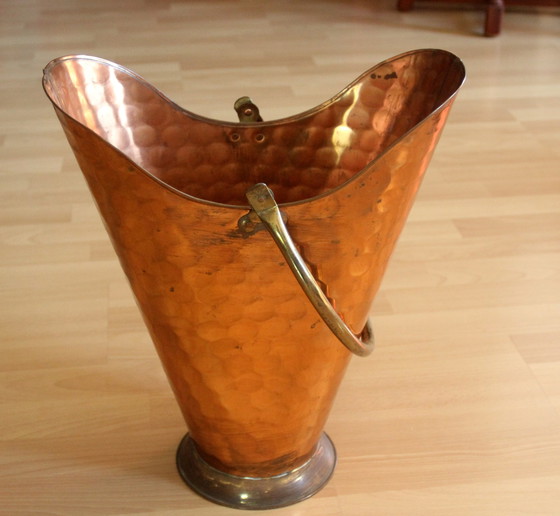 Image 1 of Porte-parapluies Mid Century martelé à la main