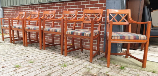 6 x Fauteuils de salle à manger Schuitema Jugendstil