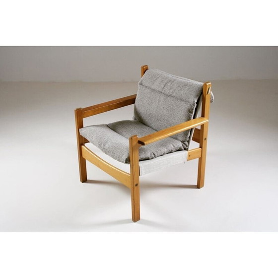 Image 1 of Futurum vintage safari armchair by Rolf Rastad and Adolf Relling for Sørlie Möbler, Norway 1960s