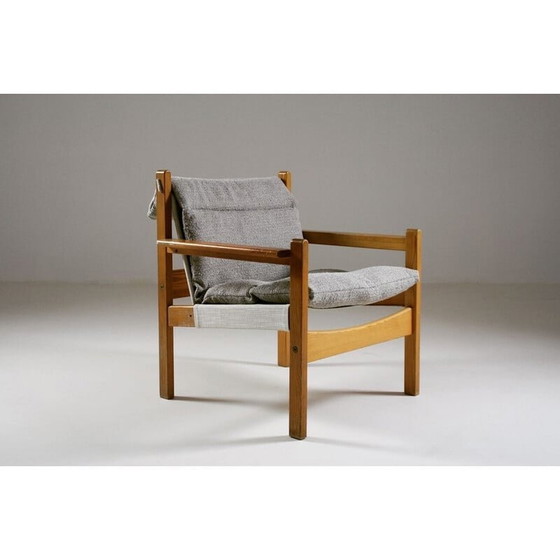Image 1 of Futurum vintage safari armchair by Rolf Rastad and Adolf Relling for Sørlie Möbler, Norway 1960s