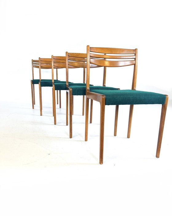 Image 1 of 5X Vintage Danish Dining Chair '60s