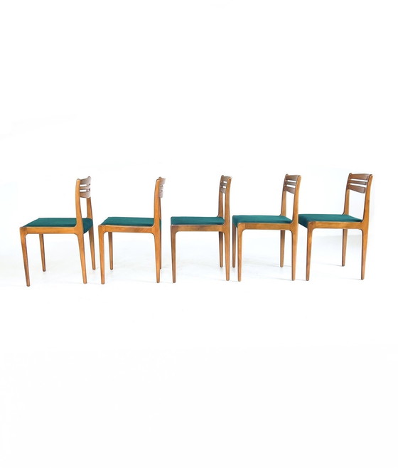 Image 1 of 5X Vintage Danish Dining Chair '60s